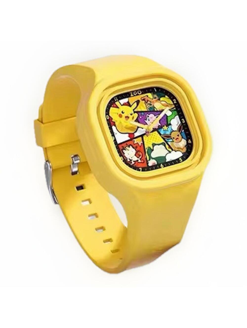 Pokemon Pikachu Kids Wrist Watch Yellow Silicone